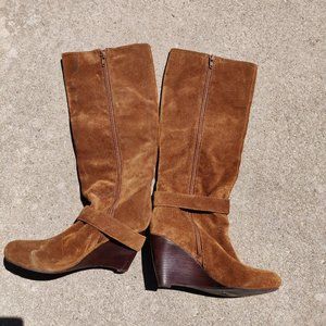 BCBGMaxAzria Shoes | Bcbg Brown Leather Boots | Poshmark